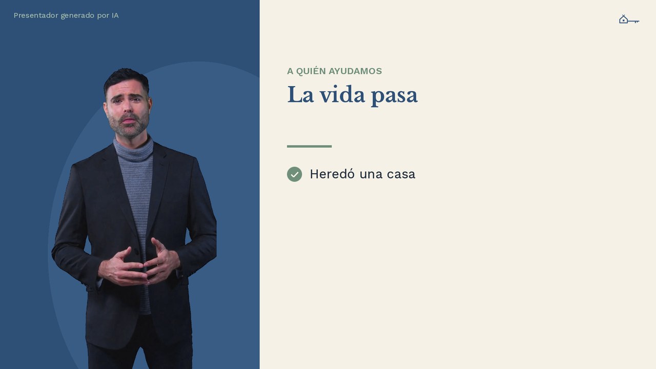 Venda una casa heredada, con problemas o de alquiler